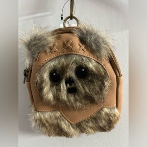 Loungefly Disney Star Wars Ewok Faux Fur and Suede - Wristlet Mini Belt Bag